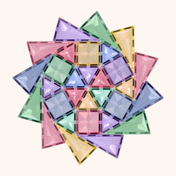 Magnetische Bouwblokken • Pastel • 100 Stuks