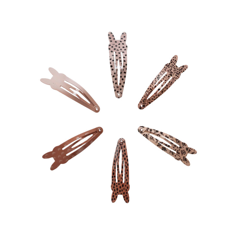 18 Haarclips Bunny (5 cm)