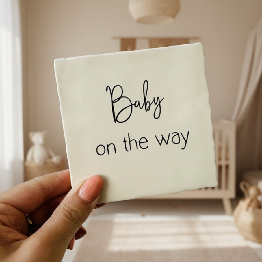 tegeltje baby on the way