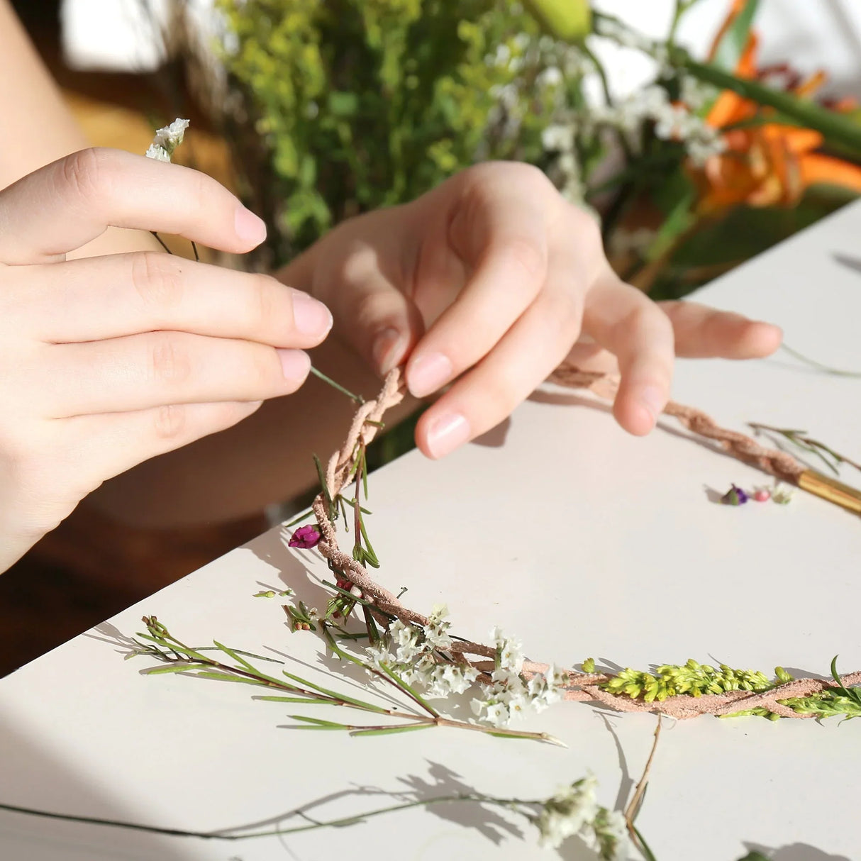 DIY Bloemen Ketting