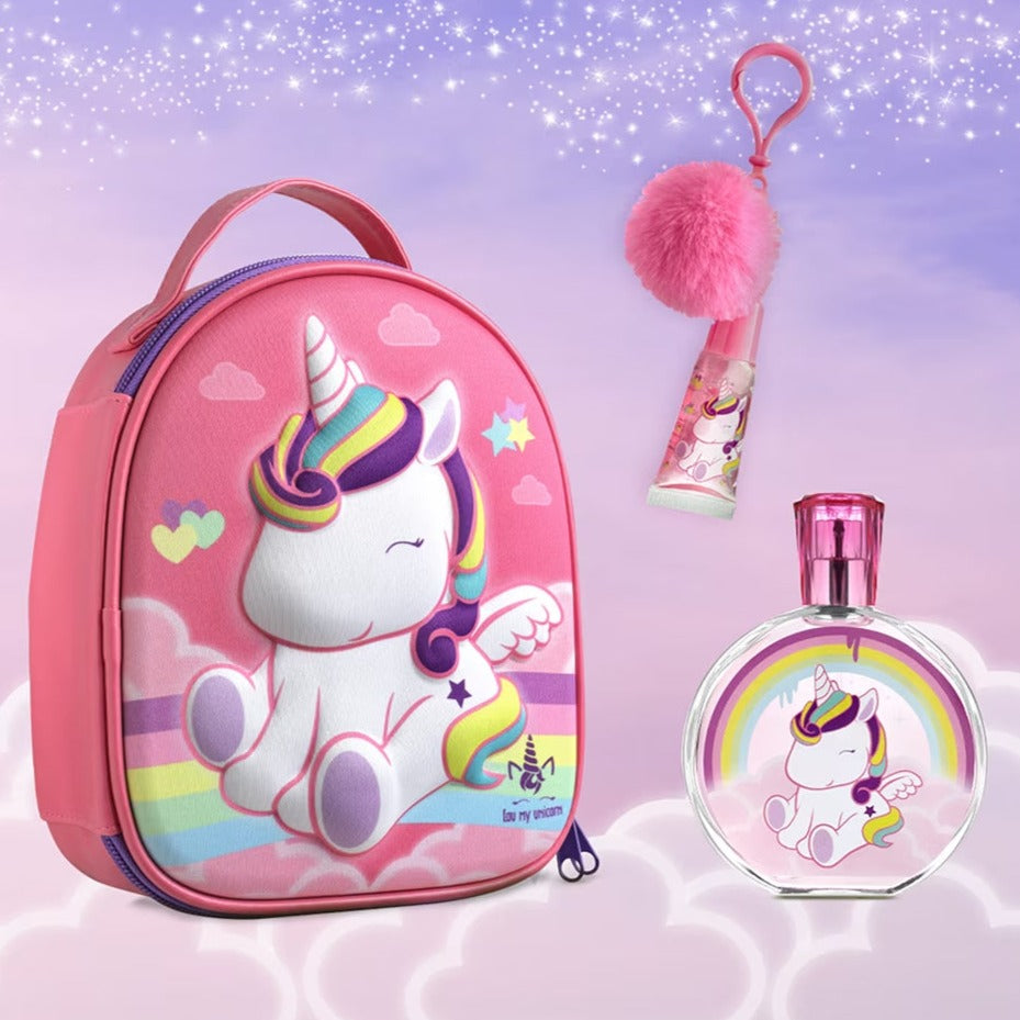 Gift Set • Eau My Unicorn • 3D Zipcase + EDT + Lipgloss