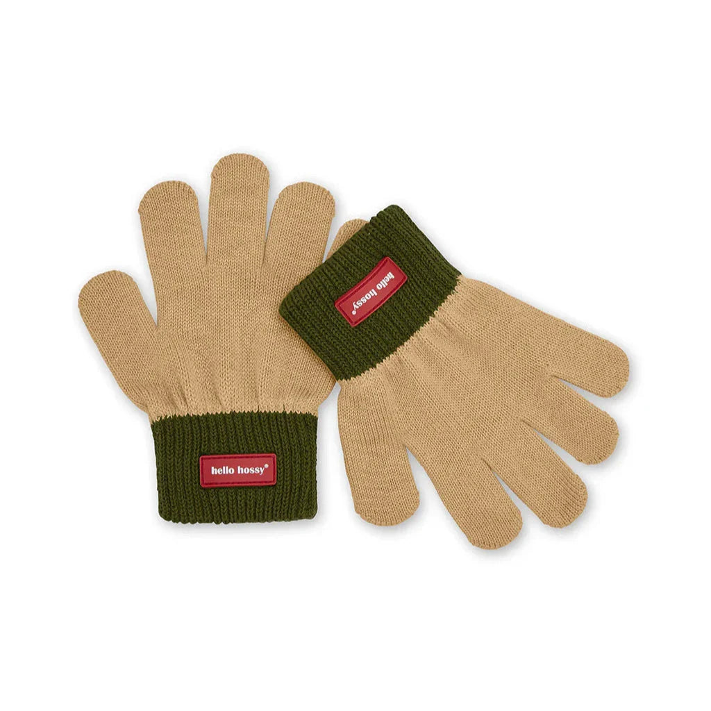 handschoenen hello hossy pistachio kinderhandschoenen beige groen