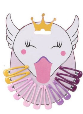 Haarclips Zwaan • 12 Stuks