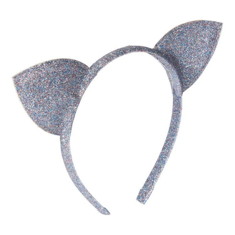 Cloud Blue Undon haarband met glitters en twee kattenoren.