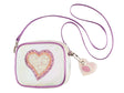 handtas wit hartje souza glitters