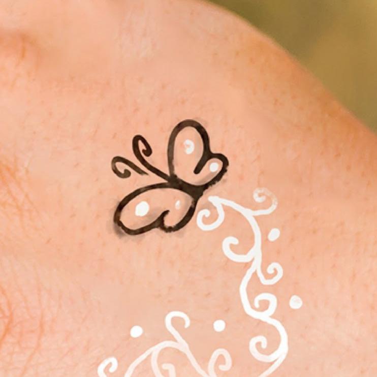 tattoo steen la dot cosmetics vlinder butterly