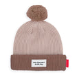 Muts Block Coffee  Hello Hossy bruin kindermuts met pompom