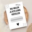 kraskaart wij krijgen een baby wij zijn zwanger