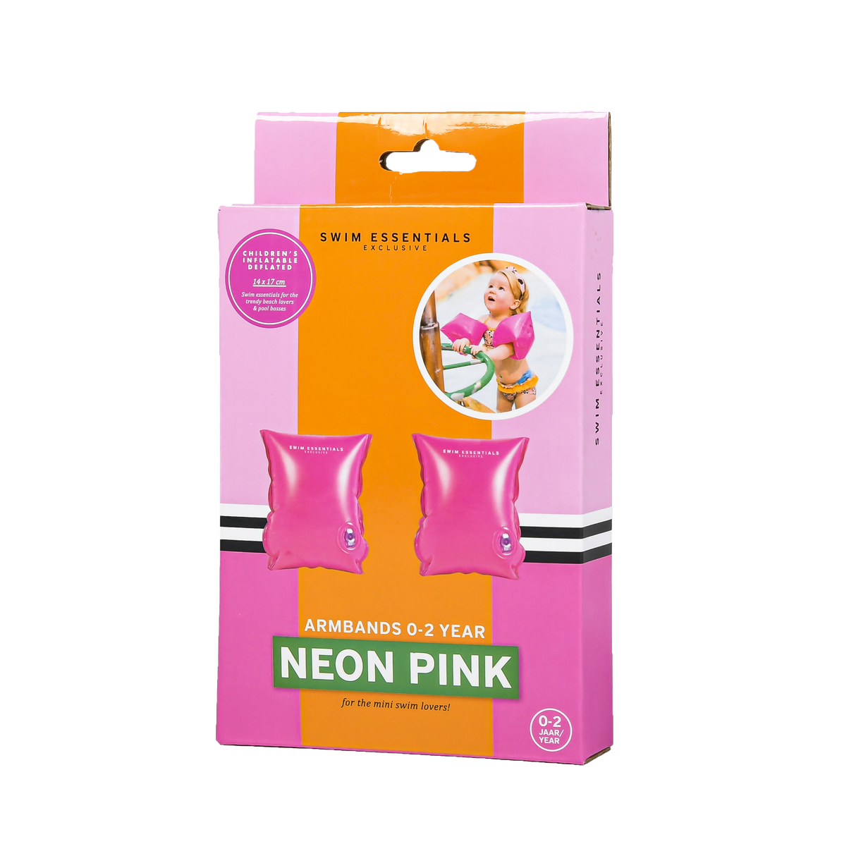 Zwembandjes Neon Roze • 0-2 jaar