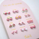 Oorbellen • Roze Thema (12 paar)