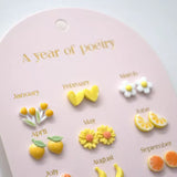 kinderoorringen kinderjuwelen kinderoorbellen geel oranje yuko B