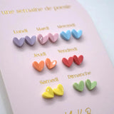 Oorbellen • Hartjes (7 paar)