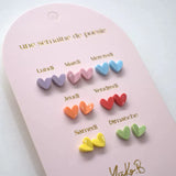 Oorbellen • Hartjes (7 paar)