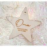 Kerstster • Oma • Mooiste Ster Aan De Hemel