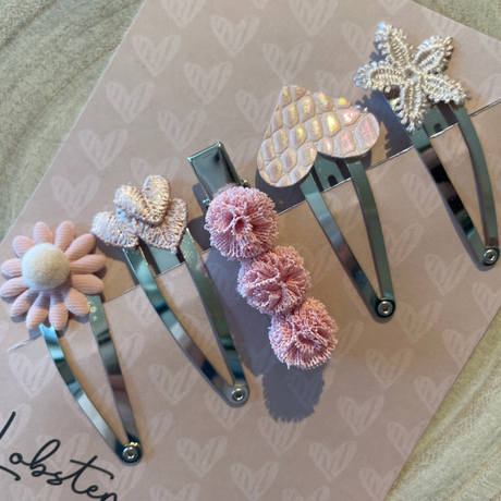 Haarspeldjes Pink Attitude • 5 cm • 5 stuks