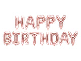 Folieballon Happy Birthday • Rosé Goud