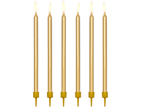 Verjaardagskaarsen • Goud (12 stuks)