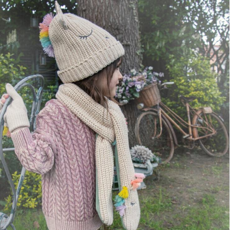 handschoenen unicorn eenhoorn wit kinderhandschoenen