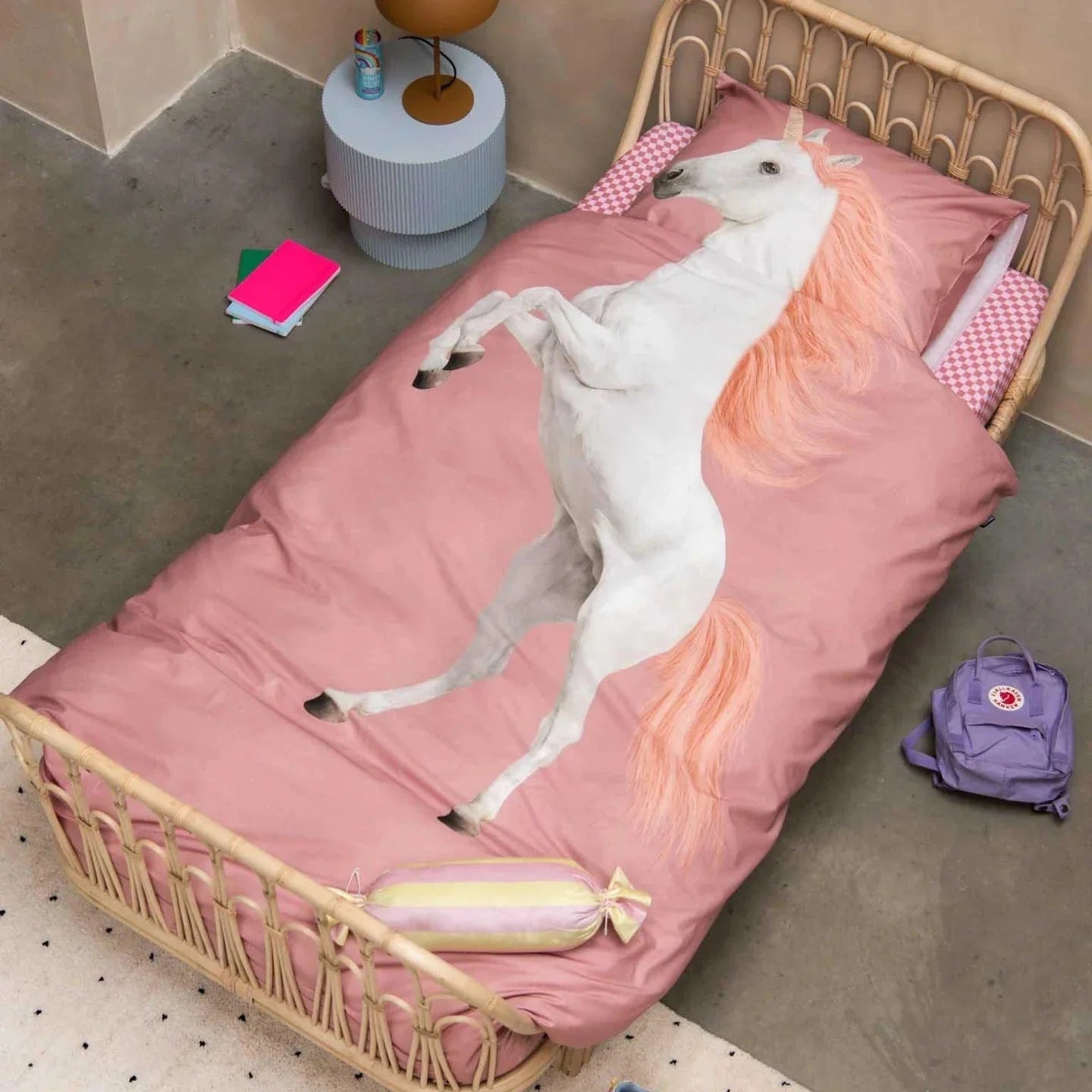 dekbed snurk amsterdam eenhoorn unicorn kinderdekbed eenpersoonsdekbed roze dekbedovertrek