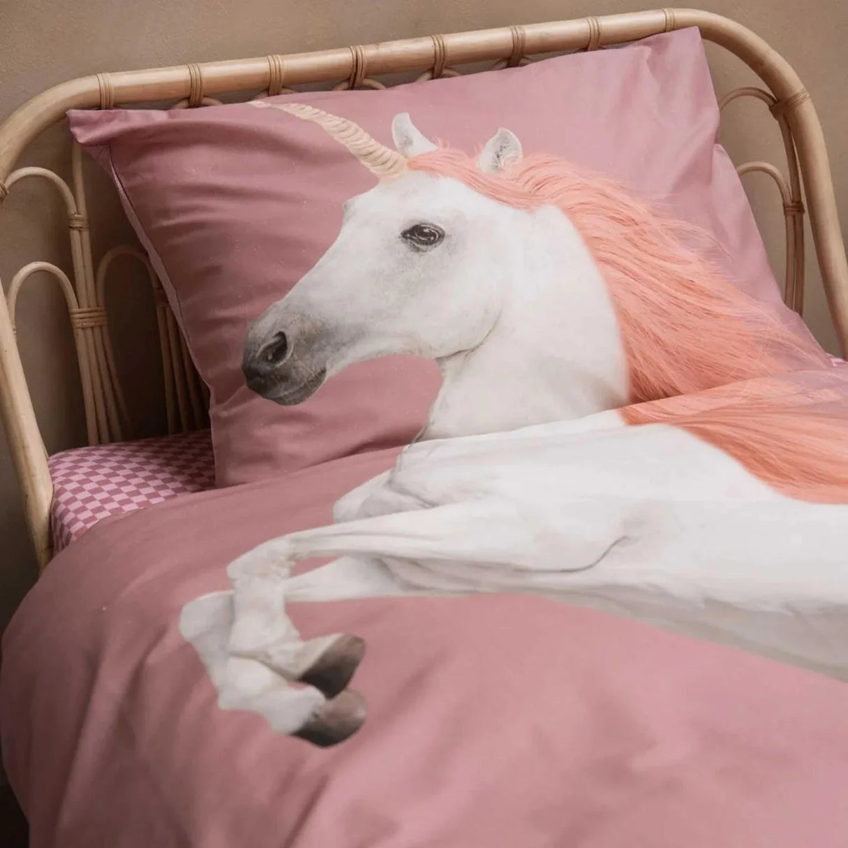 dekbed snurk amsterdam eenhoorn unicorn kinderdekbed eenpersoonsdekbed roze dekbedovertrek