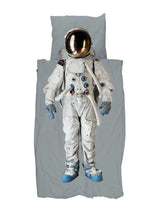 dekbedovertrek astronaut dekbed snurk amsterdam grey grijs ruimte space ruimtepak spacepak
