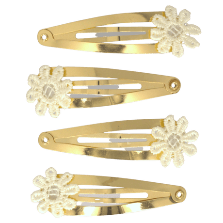 haarclips witte bloemen