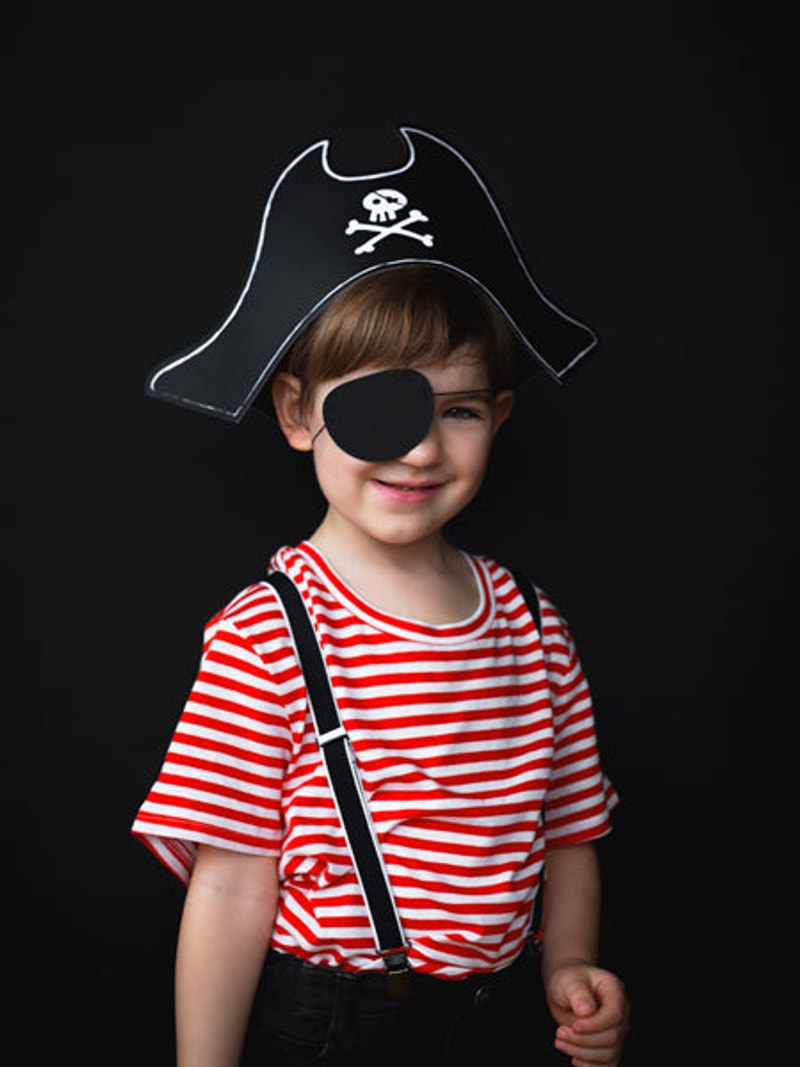 Piraten hoed + ooglapje - Helloboy