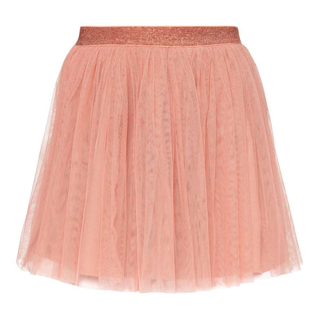 Roze tule rok Dawn Pink met glittertailleband, los getoond tegen een witte achtergrond.