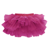 Tutu Bloomer Heather Pink rokje met meerdere lagen roze ruches en een elastische tailleband.