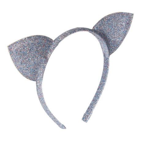 Cloud Blue Undon haarband met glitters en twee kattenoren.