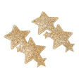 Twee Urfa haarclips in donker goud met grote en kleine glittersterren