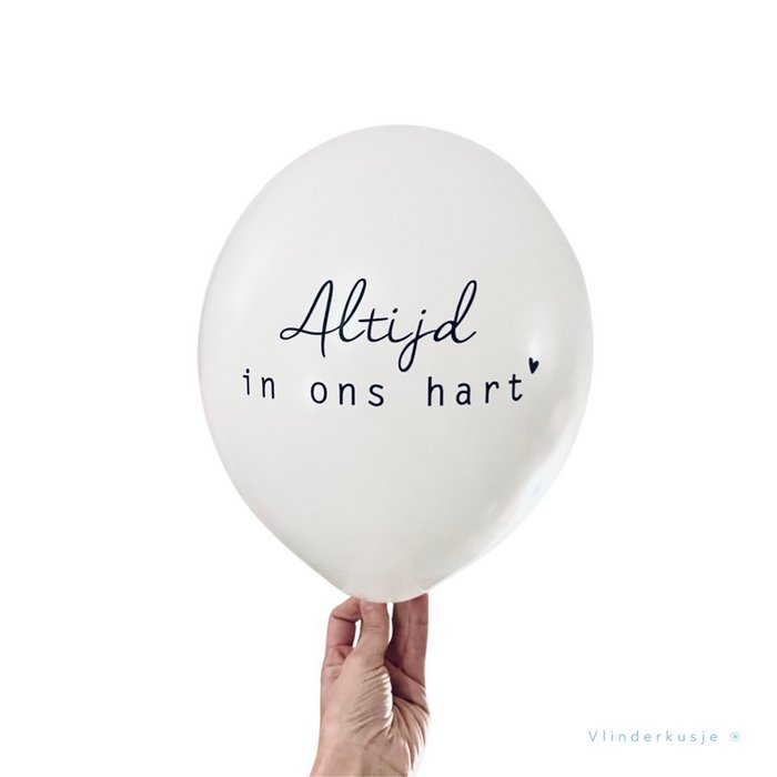 troost ballon altijd in ons hart vlinderkusje
